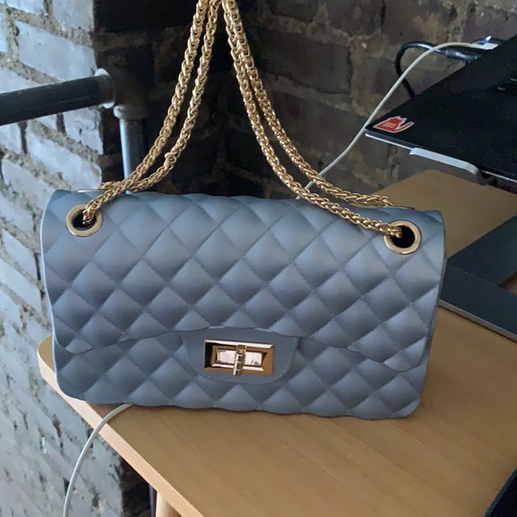 Bags Chanel Look Alike Blue Crossbody Chain Bag Poshmark